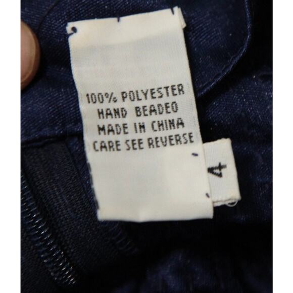 Vintage Size 4 Prom Dress Y2K Sequins Column Glam Beaded Bodycon Formal Elegant - Picture 8 of 15